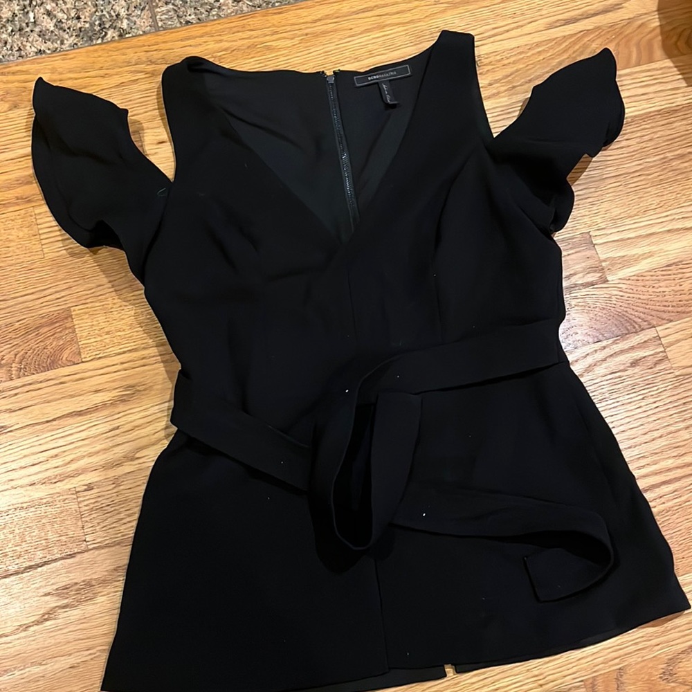 BCBG top open shoulder size medium